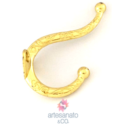 3 unidades Gancho Arabesco Duplo - PM-1658 - Artesanato & CO.