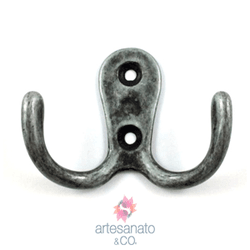6 unidades Gancho Duplo - PM-1674 - Artesanato & CO.