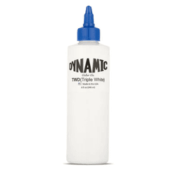 TINTA DYNAMIC TRIPLE WHITE 240ML - Art Hands Supply - Os melhores equipamentos para tatuadores