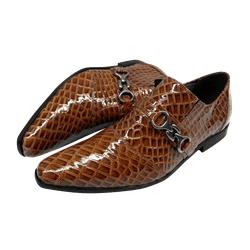 Sapato Masculino Veneza Executivo em Couro Croko M... - Art Sapatos ®