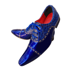 Sapato Masculino Italiano Azul Metalizado Ref: 498... - Art Sapatos ®