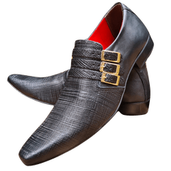 Sapato Masculino Italiano Em Couro Social Executiv... - Art Sapatos ®