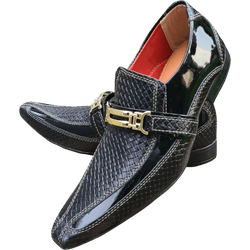 Sapato Masculino Italiano em Couro Social Executiv... - Art Sapatos ®