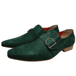 Sapato Masculino Italiano Em Couro Verde Musgo Ref... - Art Sapatos ®