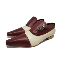 Sapato Masculino Italiano Em Couro Social Vinho Tr... - Art Sapatos ®