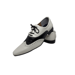 Sapato Masculino Italiano Em Couro Lobos Branco Re... - Art Sapatos ®