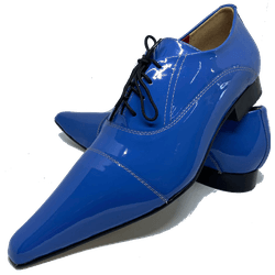 Sapato Masculino Italiano Executivo em Couro Azul ... - Art Sapatos ®