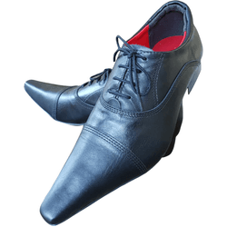 Sapato Masculino Italiano Em Couro Preto Oxford Re... - Art Sapatos ®