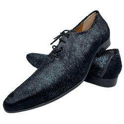 Sapato Masculino Em Pelo Exótico Azul Metalizado R... - Art Sapatos ®