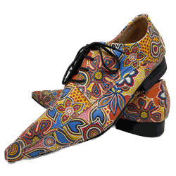 Sapato Masculino Italiano Em Couro Floral Collors ... - Art Sapatos ®