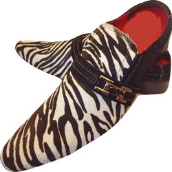 Mule Masculino Em Couro - Babuche - Zebra - Ref: 7... - Art Sapatos ®