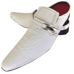 Mule Masculino Em Couro - Babuche - White - Ref: 7... - Art Sapatos ®