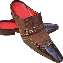 Mule Masculino Em Couro - Babuche - Brown Knight -... - Art Sapatos ®