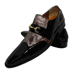 Sapato Masculino Italiano Em Couro Preto Envernzad... - Art Sapatos ®
