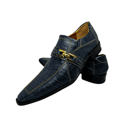 Sapato Masculino Italiano Couro Preto Pesponto Ama... - Art Sapatos ®