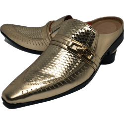Babuche Masculino Italiano Em Couro Social Executi... - Art Sapatos ®