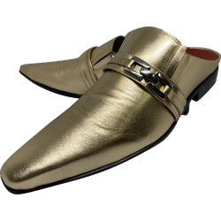 Babuche Masculino Italiano Em Couro Social Executi... - Art Sapatos ®