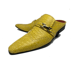 Babuche Masculino Italiano Em Couro Social Executi... - Art Sapatos ®