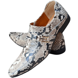 Sapato Masculino Italiano Em Couro Cobra Queen Naj... - Art Sapatos ®