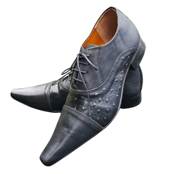 Sapato Masculino Italiano Em Couro Preto Caze Ref:... - Art Sapatos ®