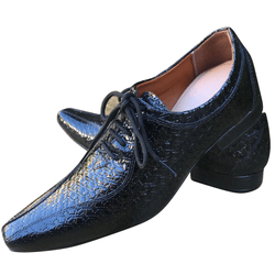 Sapato Masculino Italiano Em Couro Preto Gran Juan... - Art Sapatos ®