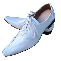 Sapato Masculino Italiano Em Couro Branco Seligman... - Art Sapatos ®