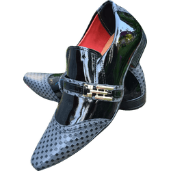 Sapato Masculino Italiano Social Executivo Em Cour... - Art Sapatos ®