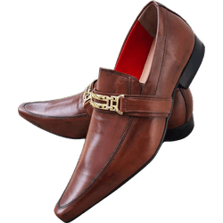 Sapato Masculino Em Couro Social Executivo Marrom ... - Art Sapatos ®