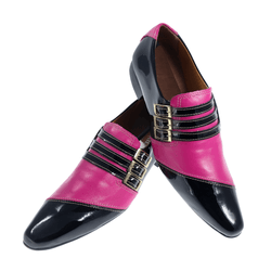 Sapato Masculino Italiano Em Couro Sedan Rosa Ref:... - Art Sapatos ®