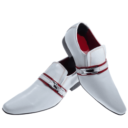 Sapato Masculino Italiano Em Couro Live Branco Ref... - Art Sapatos ®