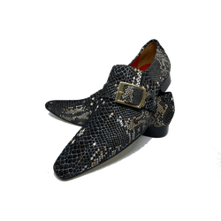 Sapato Masculino Italiano Em Couro Noir Mocassim R... - Art Sapatos ®