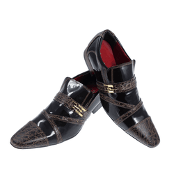Sapato Masculino Italiano Em Couro Conect Preto Re... - Art Sapatos ®