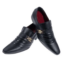 Sapato Masculino Italiano Em Couro Tree Preto Ref:... - Art Sapatos ®