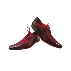 Sapato Masculino Italiano Em Couro Vinho Slin - 01... - Art Sapatos ®