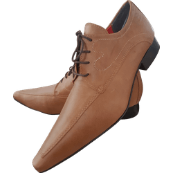 Sapato Masculino Italiano Couro Marrom Fosco - 010... - Art Sapatos ®