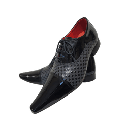 Sapato Masculino Italiano Em Couro Cinza Vancouver... - Art Sapatos ®