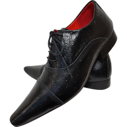 Sapato Masculino Italiano Em Couro Social Executiv... - Art Sapatos ®