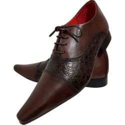 Sapato Masculino Italiano Em Couro Social Executiv... - Art Sapatos ®