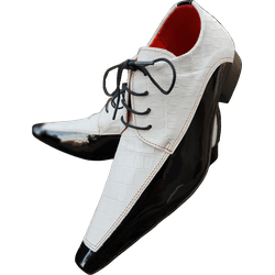 Sapato Masculino Italiano Em Couro Branco Jacaré -... - Art Sapatos ®