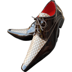 Sapato Masculino Italiano Em Couro Trice Com Marro... - Art Sapatos ®