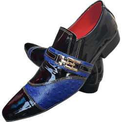 Sapato Masculino Italiano Em Couro Social Executiv... - Art Sapatos ®