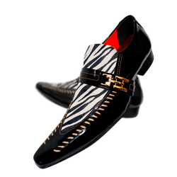 Sapato Masculino Italiano Em Social Executivo Pret... - Art Sapatos ®