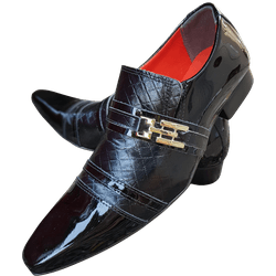 Sapato Masculino Italiano Em Couro Social Executiv... - Art Sapatos ®