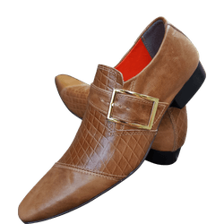 Sapato Masculino Italiano Em Couro Social Executiv... - Art Sapatos ®