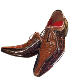 Sapato Masculino Italiano Em Couro Marrom Social E... - Art Sapatos ®