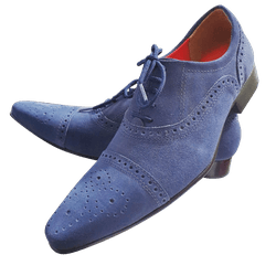 Sapato Masculino Italiano Em Camurça Social Execut... - Art Sapatos ®