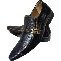 Sapato Masculino Em Couro - Italian Collection - D... - Art Sapatos ®