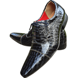 Sapato Masculino Italiano Em Couro Social Executiv... - Art Sapatos ®