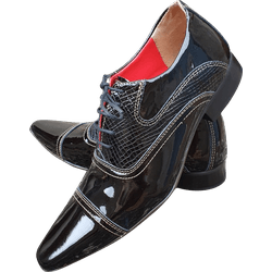 Sapato Masculino Italiano Em Couro Social Executiv... - Art Sapatos ®
