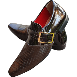 Sapato Masculino Italiano Em Couro Social Executiv... - Art Sapatos ®